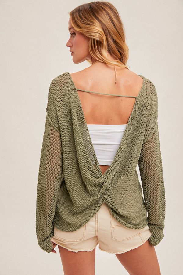 Hem & Thread Olive Star Sweater