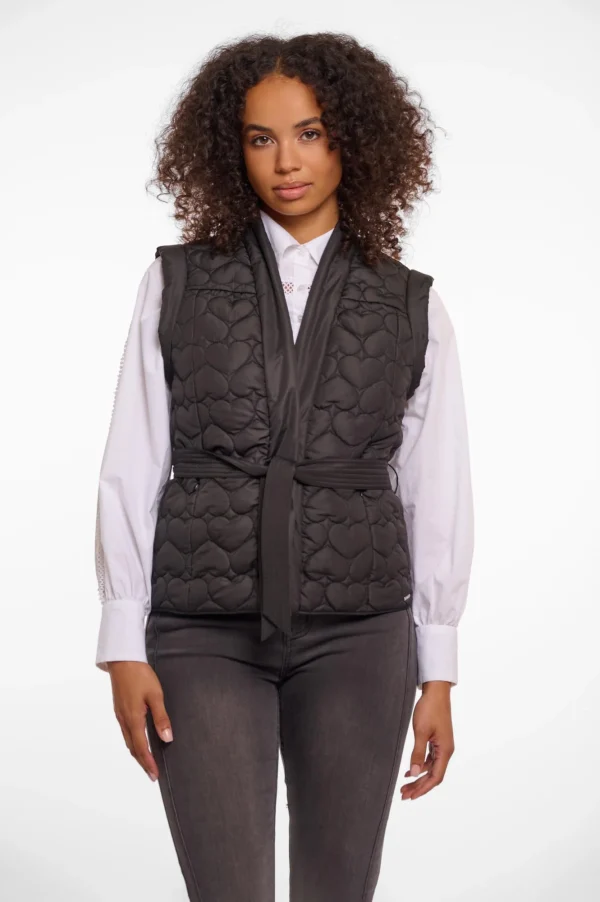 Rino & Pelle Black Quilted Vest