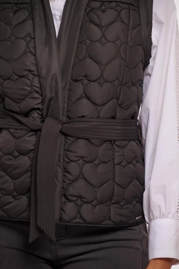 Rino & Pelle Black Quilted Vest