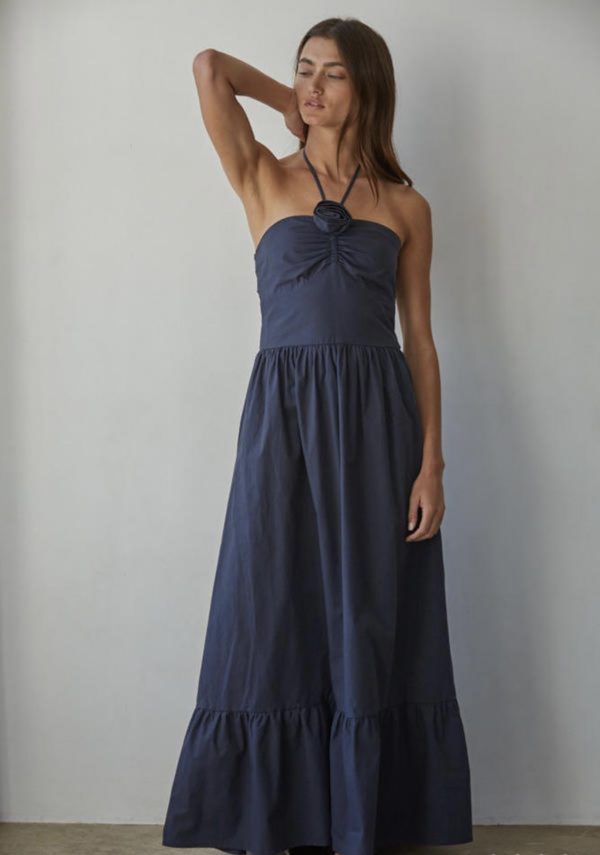 By Together Navy Rose Maxi Dress