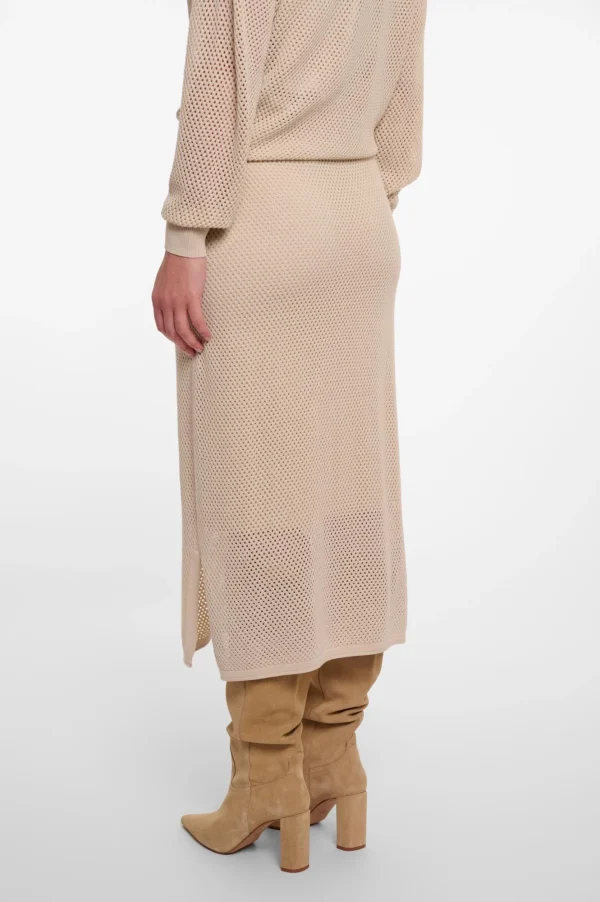 Rino & Pelle Birch Open Knit Midi Skirt