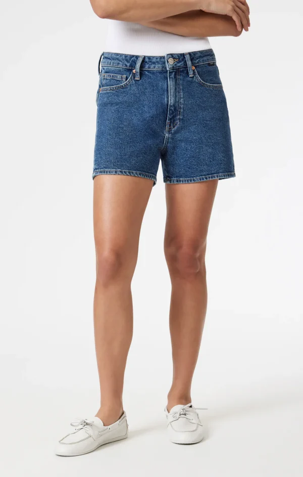 Mavi Heidi Dark Shaded 90's Denim Shorts