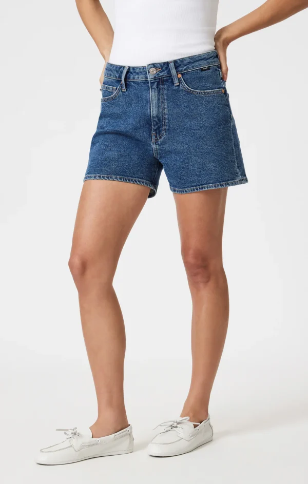 Mavi Heidi Dark Shaded 90's Denim Shorts